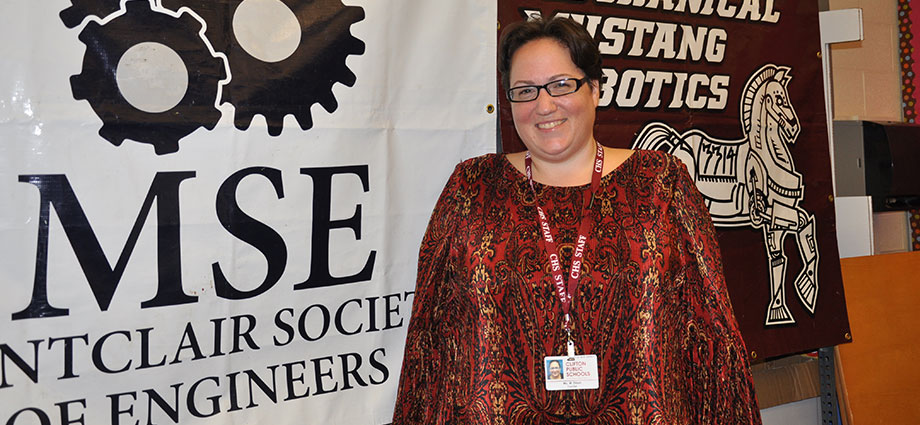 STEM teacher and robotics mentor Monique Dituri in her classroom in Clifton, New Jersey.