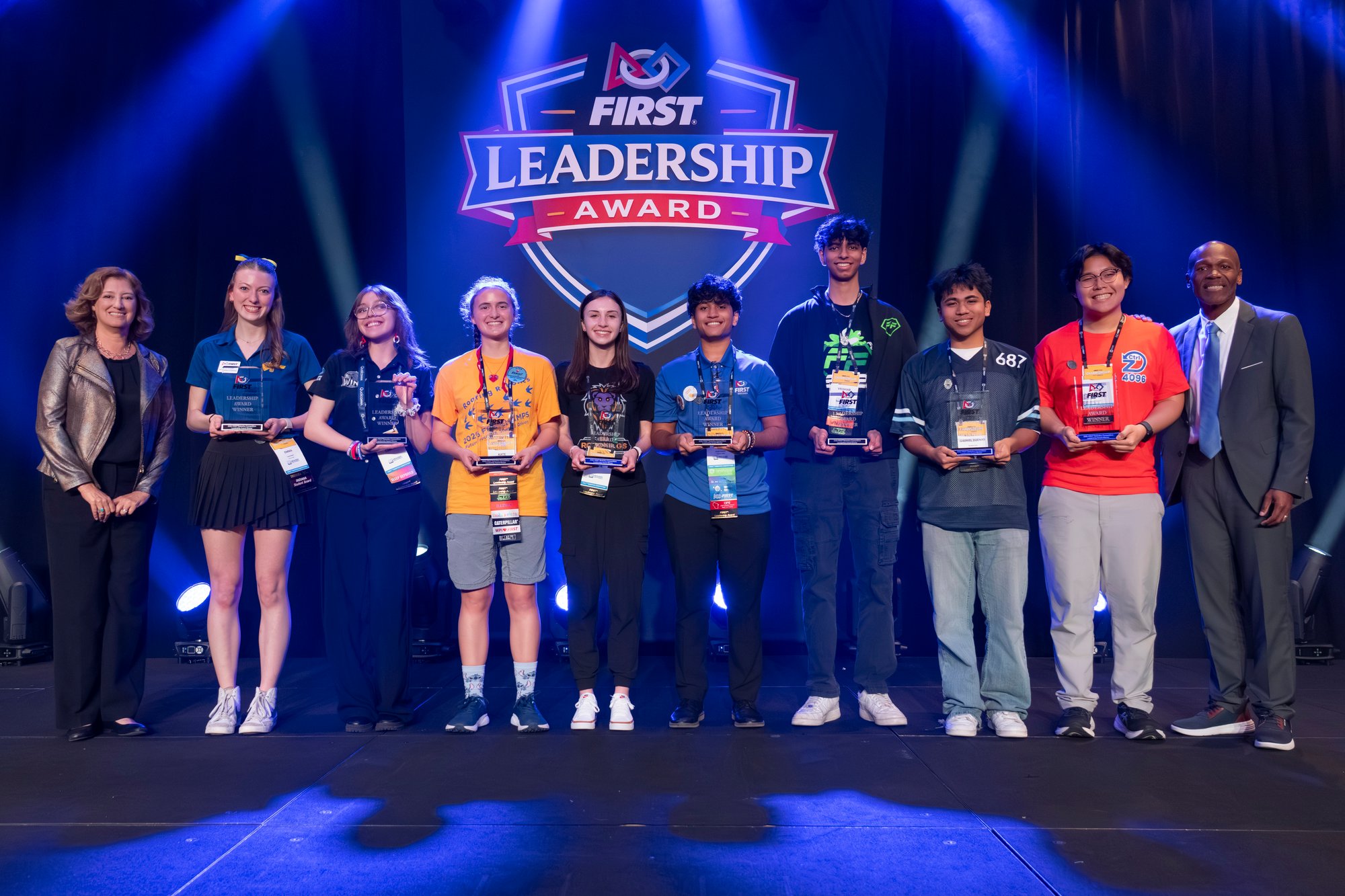 FIRST Leadership Award Winners for the 2025-2026 season. 