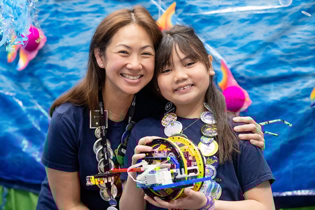 FIRST LEGO League student and mentor at FIRST Championship.