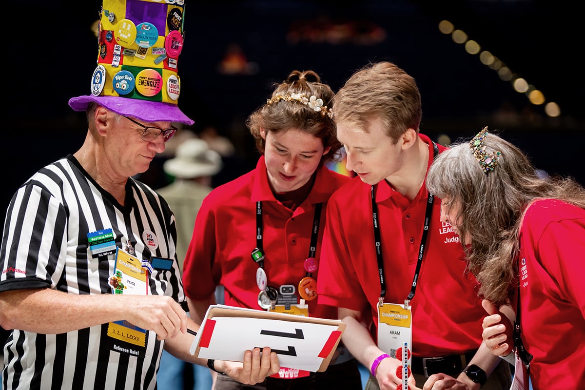 FIRST LEGO League event volunteers at 2026 FIRST Championship