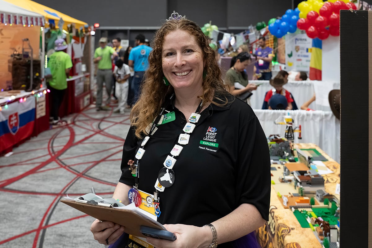 FIRST LEGO League event volunteer at 2026 FIRST Championship