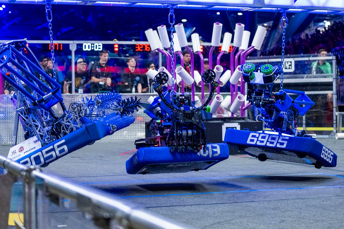 FIRST Robotics Competition robots competing at FIRST Championship