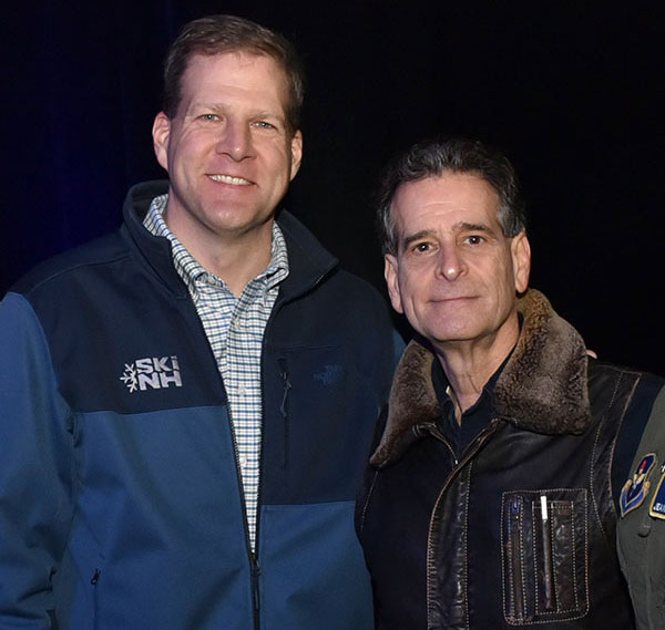New Hampshire Gov. Chris Sununu and FIRST Founder Dean Kamen at Kickoff.