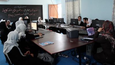 The Digital Citizen Fund’s first IT Center was built in a high school in Afghanistan in 2012.