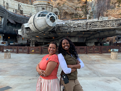 D’Yanna Craighead and Angel Price at Star Wars Galaxy's Edge