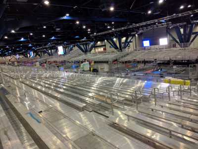 Empty bleachers FIRST Robotics Competition