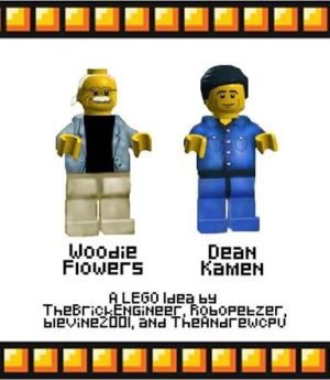 Woodie Flowers and Dean Kamen Lego Mini Figurines