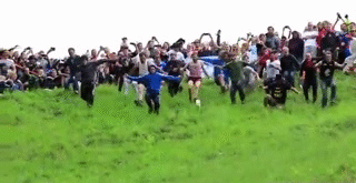Cheese Rolling Celebration for Event Preferencing Opening FIRST Robotics Competition