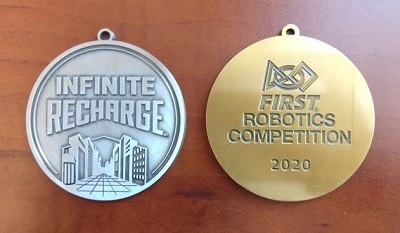 2020 INFINITE RECHARGE Medals FIRST Robotics Competition