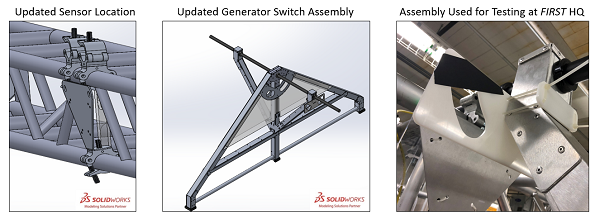 GENERATOR SWITCH Sensor Changes FIRST Robotics Competition