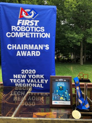 Chairman's Award Banner Trophy Medal FIRST Robotics Competition Team 3044