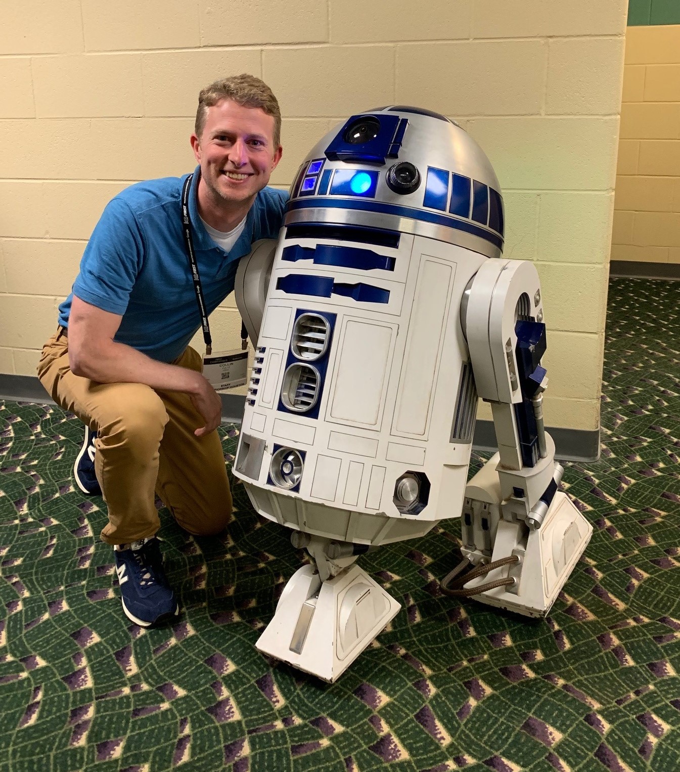 Collin (left) with R2D2