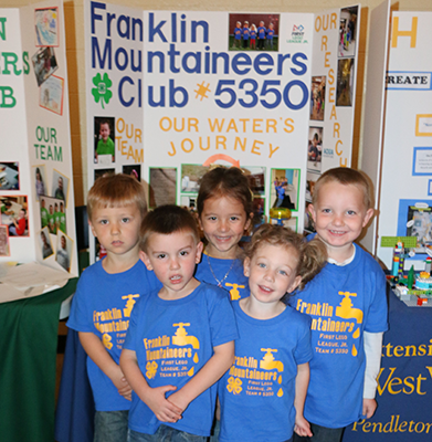 FIRST LEGO League Jr. participants from Pendleton County 4-H attend an expo.